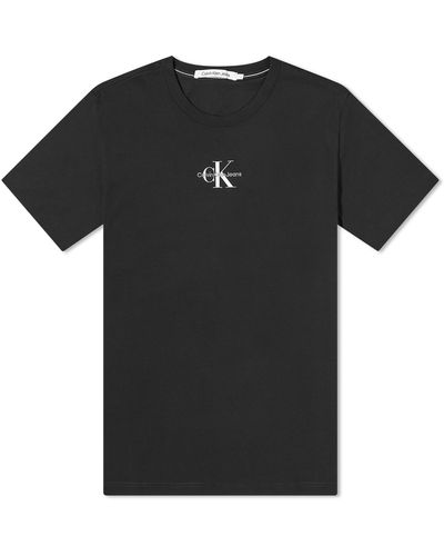 Calvin Klein Monologo Regular T-Shirt - Black
