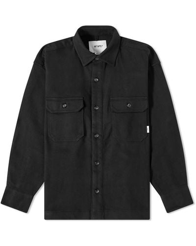 WTAPS 11 Cotton Overshirt - Black