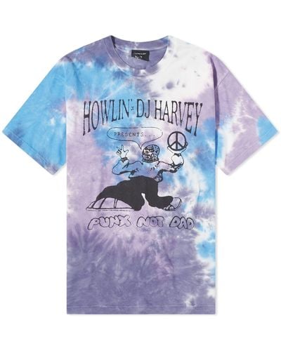 Howlin' Howlin' X Dj Harvey Large Logo T-Shirt - Blue
