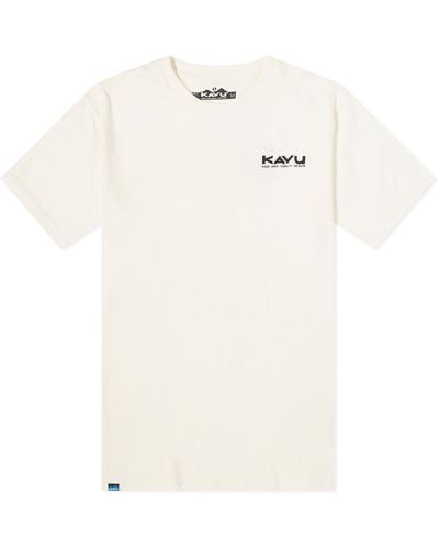 Kavu Klear Above Etch Art T-Shirt - White