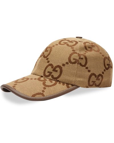 Gucci Jumbo GG Canvas Baseball Hat - Brown