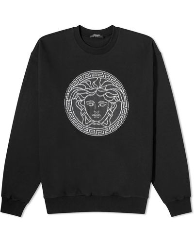 Versace Embroidered Medusa Sweatshirt - Black