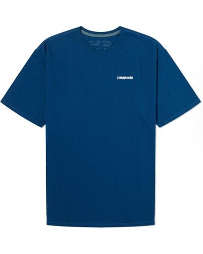 Patagonia P-6 Mission Organic T-Shirt Lagom - Blue