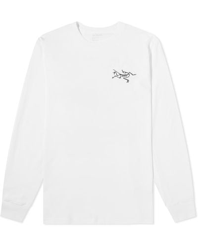 Arc'teryx Multi Bird Logo Long Sleeve T-Shirt Light - White