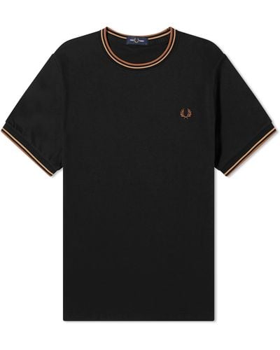 Fred Perry Twin Tipped T-Shirt - Black