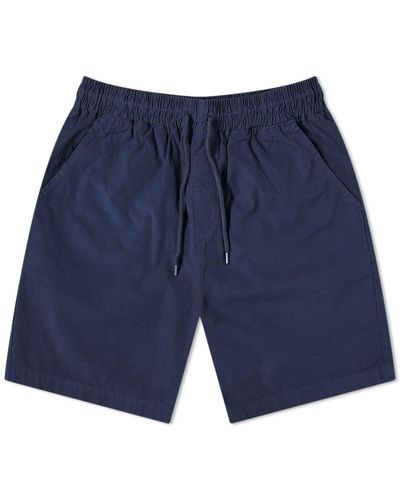 COLORFUL STANDARD Classic Organic Twill Shorts - Blue