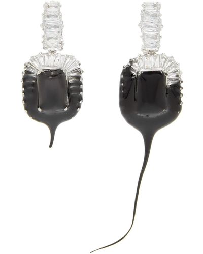 OTTOLINGER Diamond Dip Clip Earrings - Black