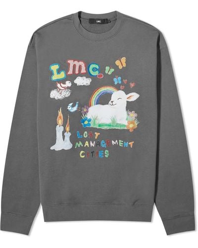 LMC Crayon Sheep Crew Sweat - Gray