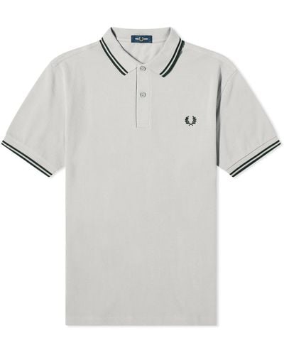 Fred Perry Twin Tipped Polo Shirt - Grey