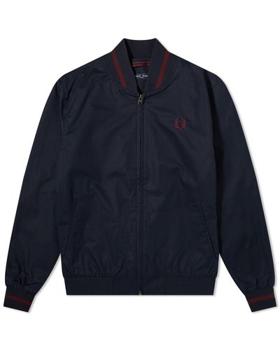 Fred Perry Tennis Bomber Jacket - Blue
