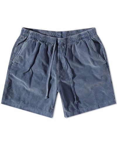 Save Khaki Corduroy Easy Shorts - Blue