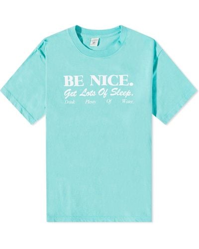 Sporty & Rich Be Nice T-Shirt - Blue