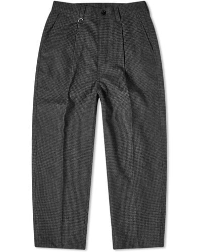 Sophnet Single Tuck Wide Tapered Trousers - Grey