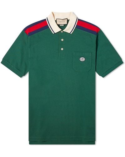 Gucci Grg Logo Polo Shirt - Green