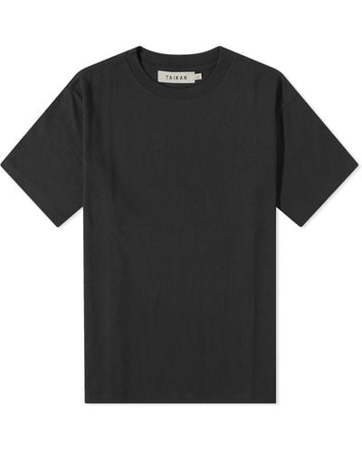 TAIKAN Plain Heavyweight T-Shirt - Black
