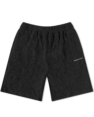 MKI Miyuki-Zoku Crochet Shorts - Black