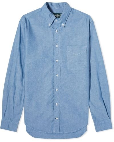 Gitman Vintage Button Down Chambray Shirt - Blue