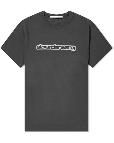 Alexander Wang Halo Glow Graphic T-Shirt - Black