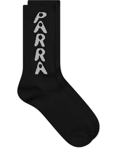 by Parra Hole Logo Socks - Black
