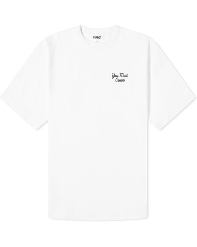 YMC Logo Embroidered T-Shirt - White