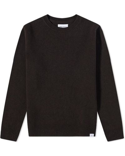 Norse Projects Sigfred Lambswool Crew Knit - Black