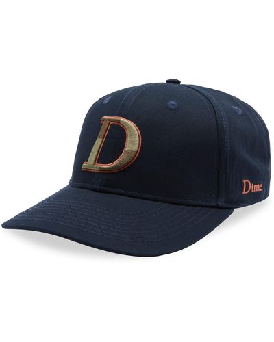 Dime D Logo 6 Panel Cap - Blue