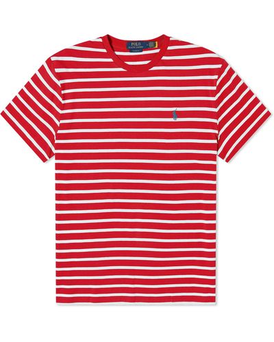 Polo Ralph Lauren Stripe T-Shirt - Red