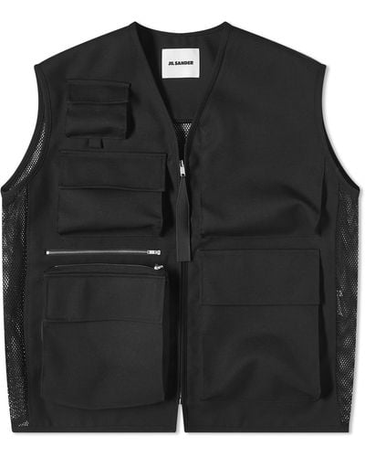 Jil Sander Utility Vest - Black