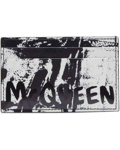 Alexander McQueen Jacket Print Card Holder - Black