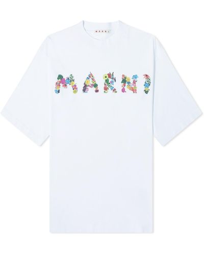 Marni Boquet Logo T-Shirt - White
