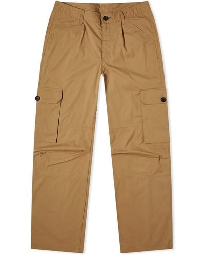 Paul Smith Loose Fit Cargo Trousers - Natural