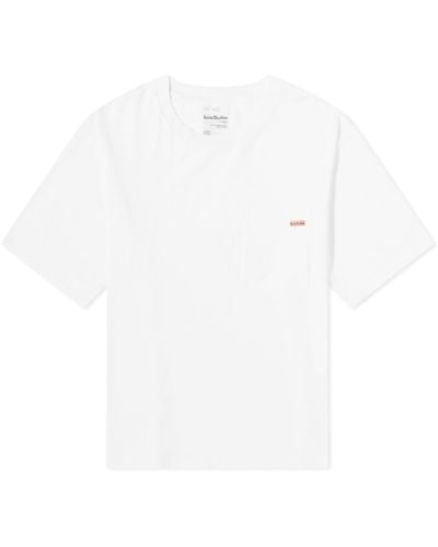 Acne Studios Edie Pocket Label T-Shirt - White