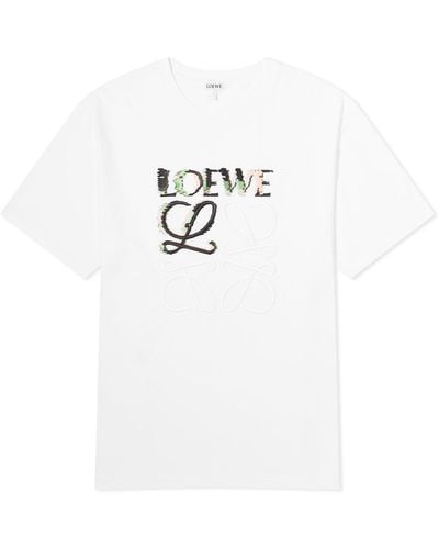Loewe Distorted Logo T-Shirt - White