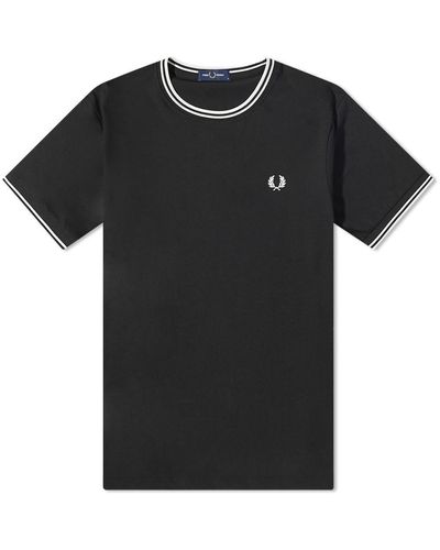Fred Perry Twin Tipped T-Shirt - Black