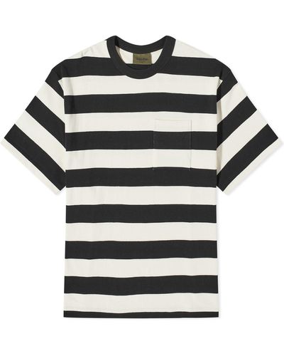 Uniform Bridge Naval Stripe T-Shirt - Black