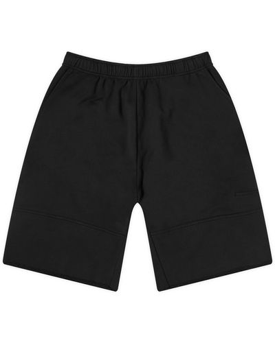 MM6 by Maison Martin Margiela Jersey Long Sweat Shorts - Black
