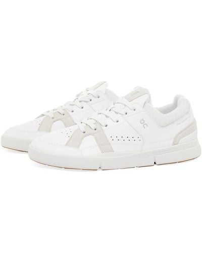 On Shoes Running The Roger Clubhouse Sneakers - White