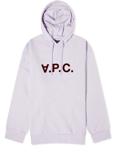 A.P.C. Milo Vpc Logo Hoodie - White