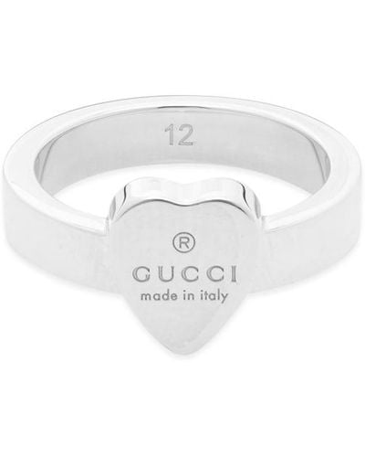 Gucci Heart Motif Ring - Metallic