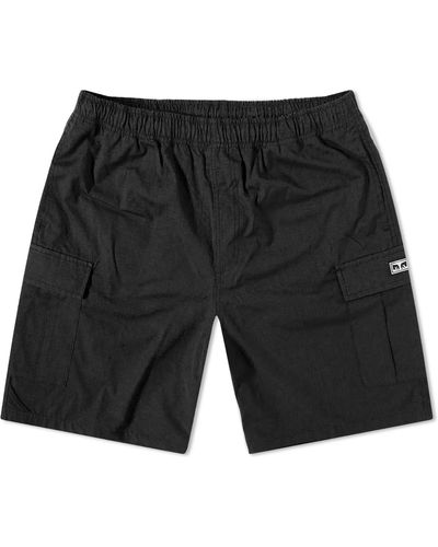 Obey Easy Ripstop Cargo Shorts - Black