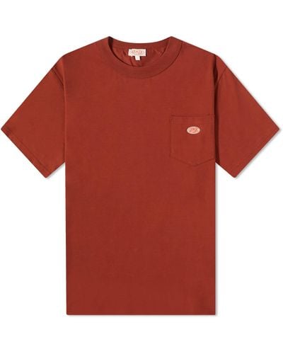 Armor Lux 79151 Logo Pocket T-Shirt - Red