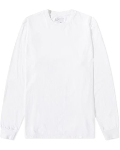 COLORFUL STANDARD Long Sleeve Oversized Organic T-shirt - White