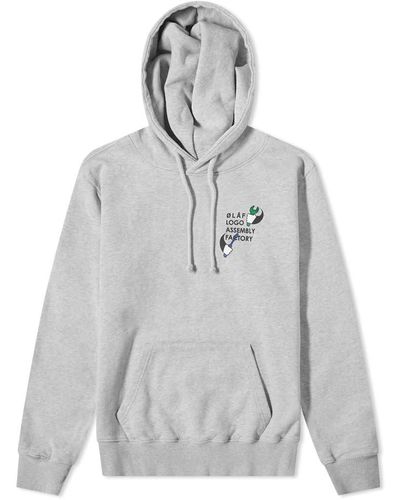 OLAF HUSSEIN Assembly Hoody - Grey