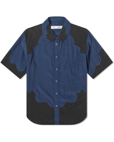 Toga Western Short Sleeve Shirt - Blue
