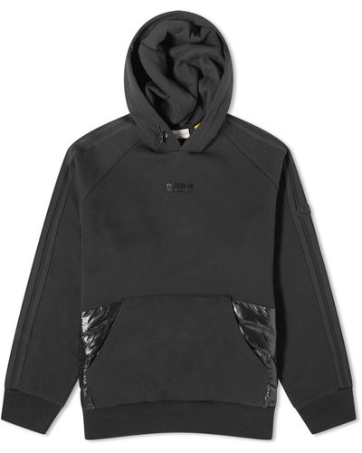 Moncler X Adidas Originals Down Panel Hoodie - Black
