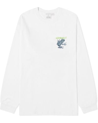 Gramicci Sticky Frog Long Sleeve T-Shirt - White