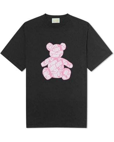 Aries Taped Teddy T-Shirt - Black