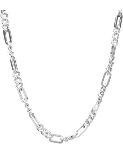 Serge Denimes Track Chain Necklace Sterling - Metallic
