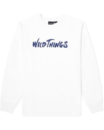 Wild Things Long Sleeve Logo Pocket T-Shirt - White