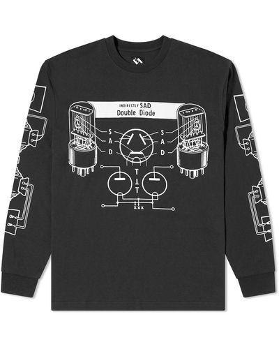 The Trilogy Tapes Sad Long Sleeve T-Shirt - Gray
